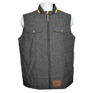 Timeless Elements for McDonalds Puffer Vest Adult Small Employee Gray Full Zip